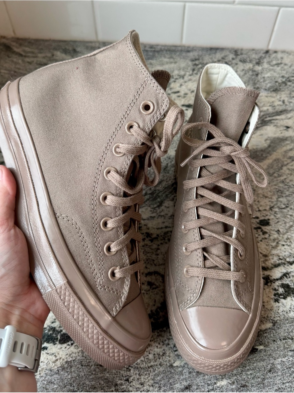 Converse Chuck 70 Monochrome High Top in Mud Mask brown. M 7/ W 9. Like new